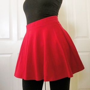 Red Skater Skirt